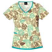 Tribalia Printed burn out top